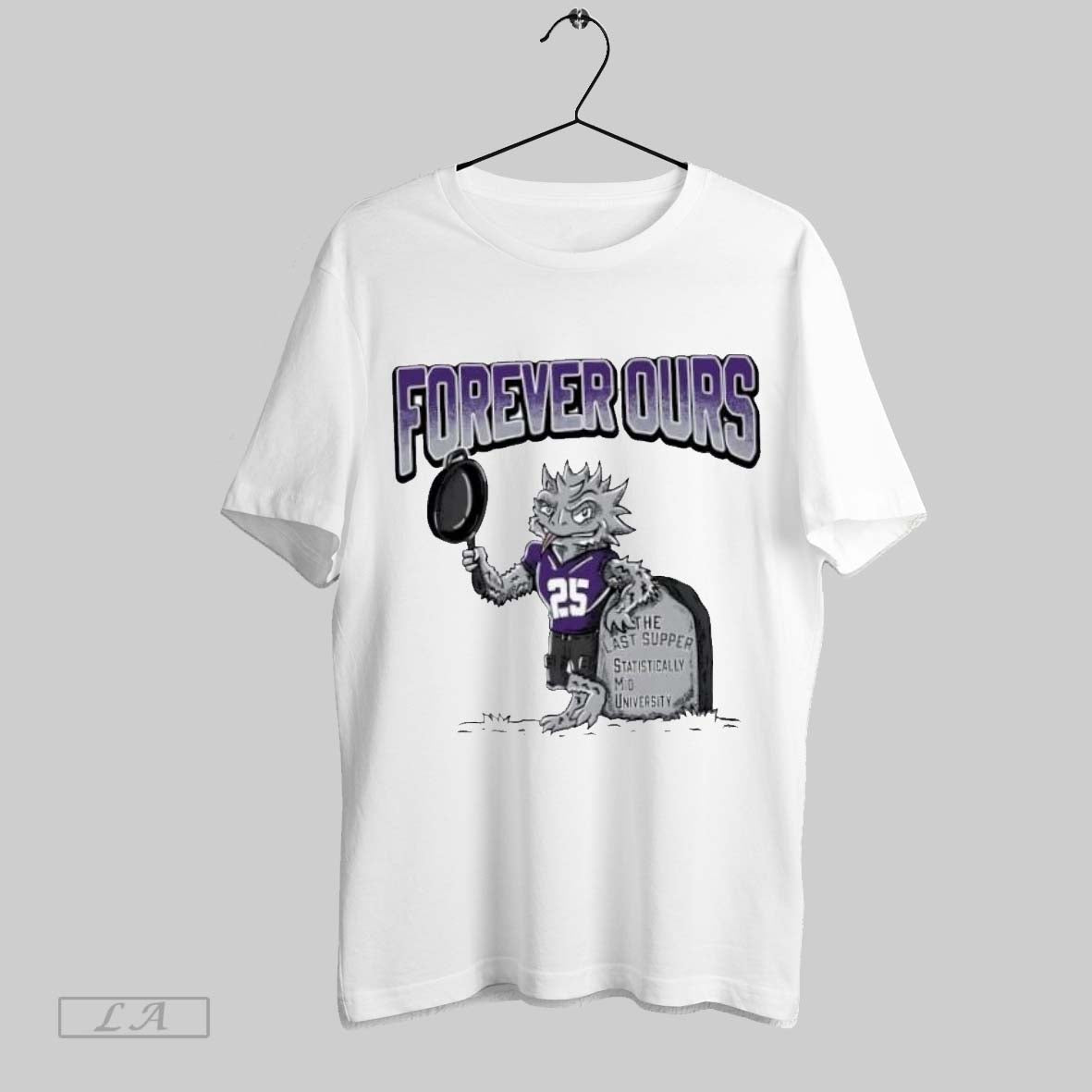 Original Tcu Horned Forever Ours The Last Supper Smu Statistically Mid University