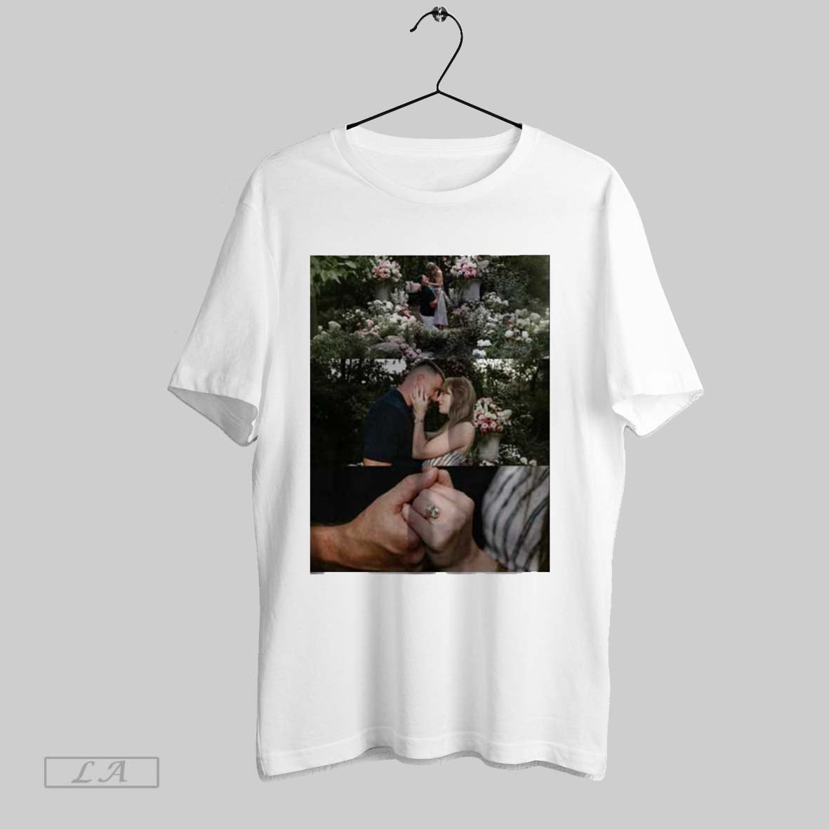 Original Taylor Vs Travis Kelce Are Engaged Memorial Photos T Shirt
