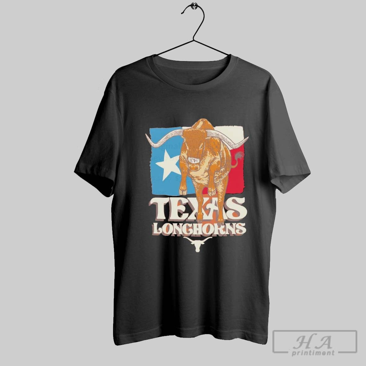 Original Texas Longhorns Image One Bevo State Flag