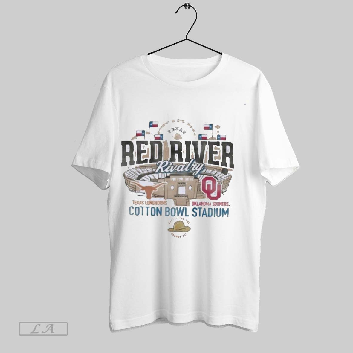 Original Texas Longhorns Vs Oklahoma Sooners 2025 Red River Rivalry Stadium Match Up