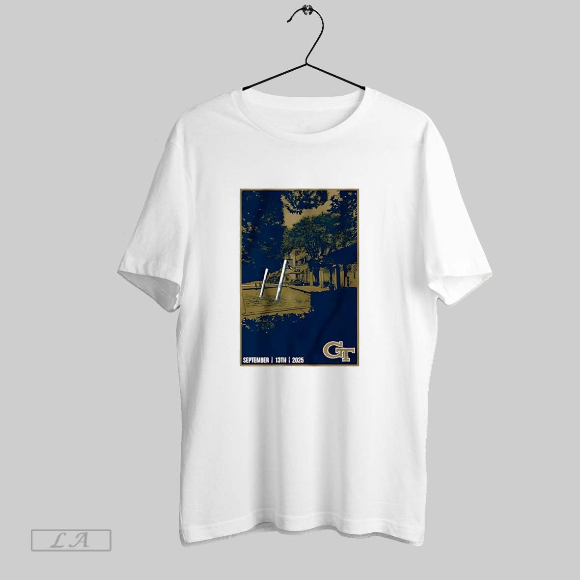 Original The Goalposts Have Left The Building Georgia Tech Football White S