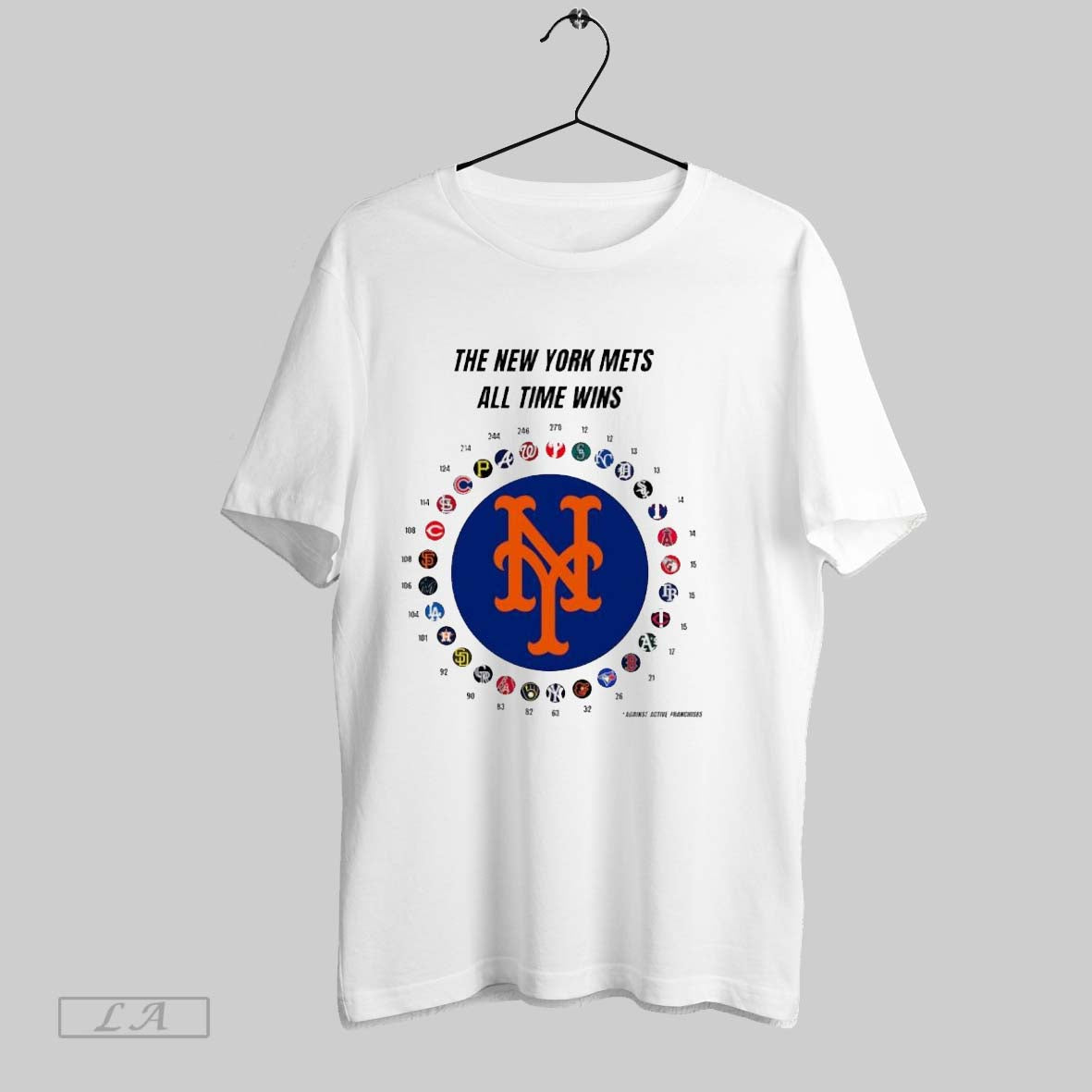 Original The New York Mets Mlb All Time Wins Shrit