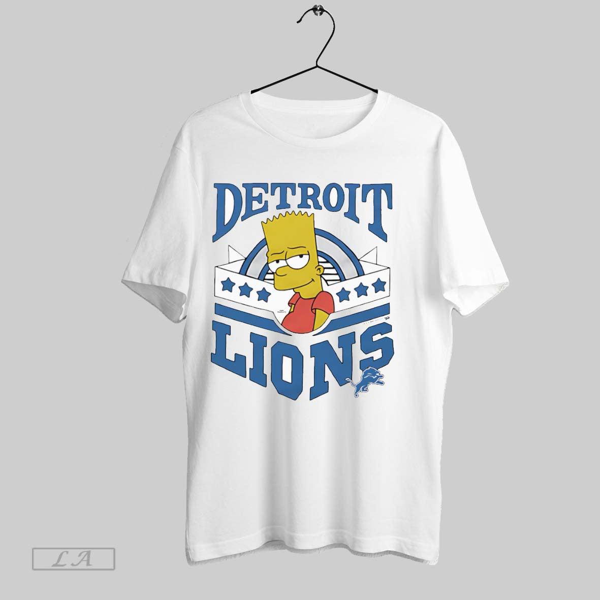 Original The Simpsons Bart X Detroit Lions