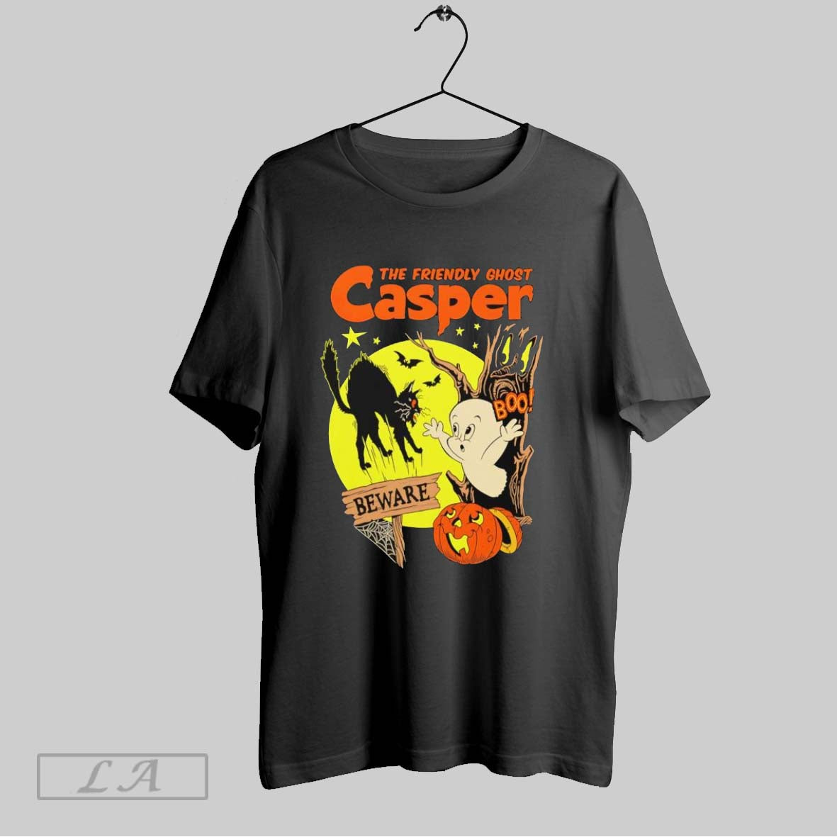 Original The Friendly Ghost Casper Beware Boo Cat Ghost Halloween