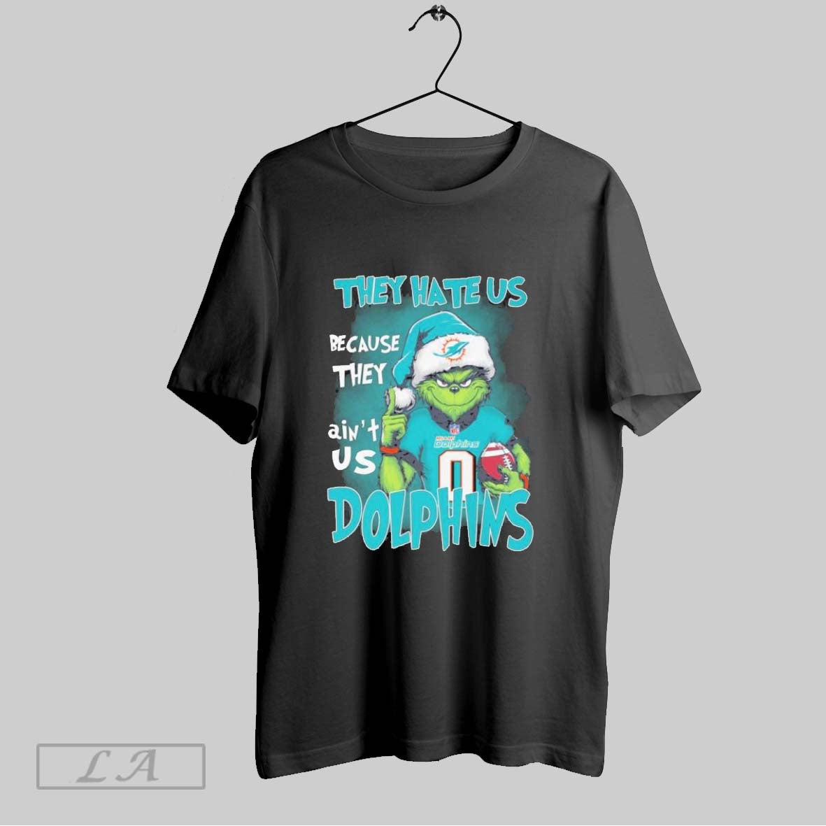Original They Hate Us Cause They Aint Us Grinch Miami Dolphins Christmas