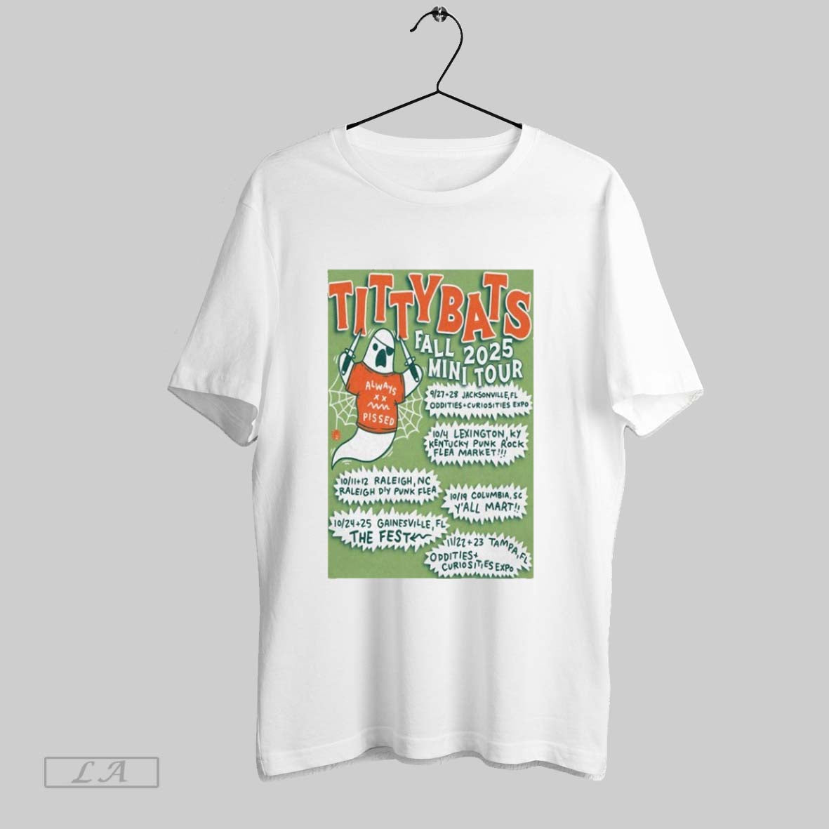 Original Tittybats Always Pissed Fall Mini Tour 2025 Dates Ghost Knifes