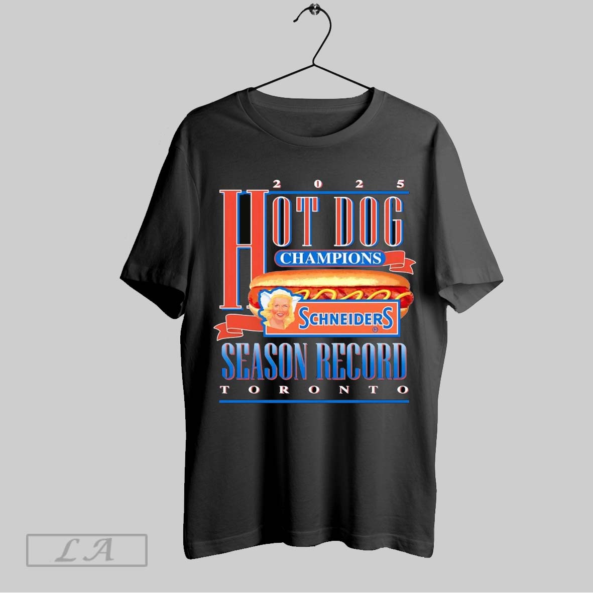 Original Toronto Blue Jays 2025 Hot Dog Champions Schneiders Season Record