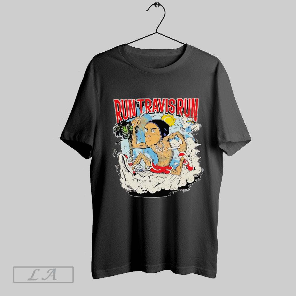 Original Travis Barker Blink 182 Run Travis Run T Shirt
