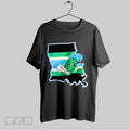 Original Tulane Green Wave State Map