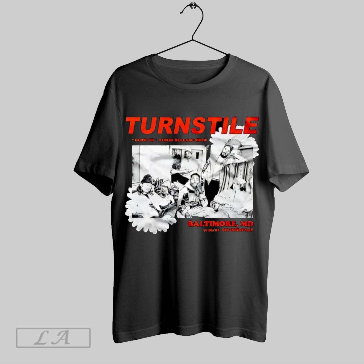 Original Turnstile Rock Music Band Merch Glow On Album Vintage