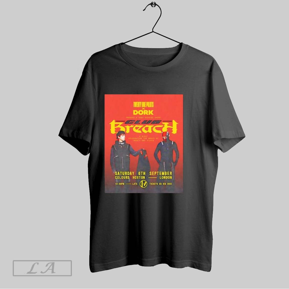 Original Twenty One Pilots And Dork A Very Special Event Club Breach T Shirt
