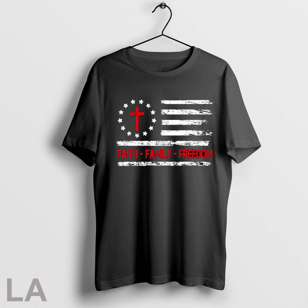 Original Us Christian Flag Faith Family Freedom