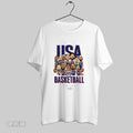 Original Usa Basketball Usa Paris 2024 Cartoon