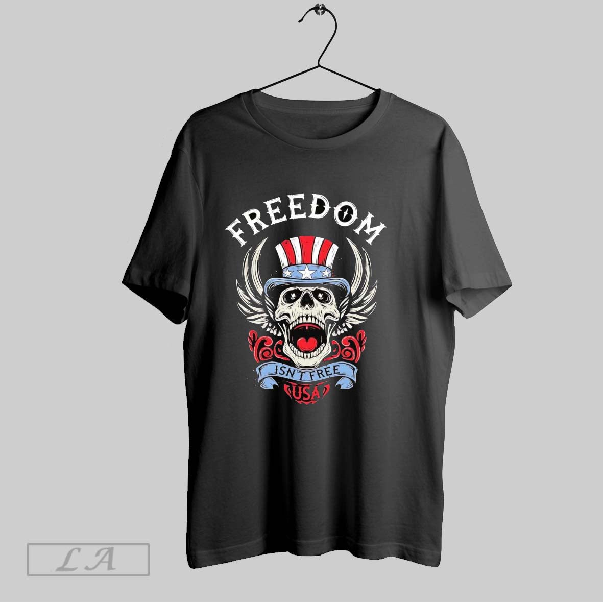 Original Uncle Sam Skull Freedom Isnt Free Usa
