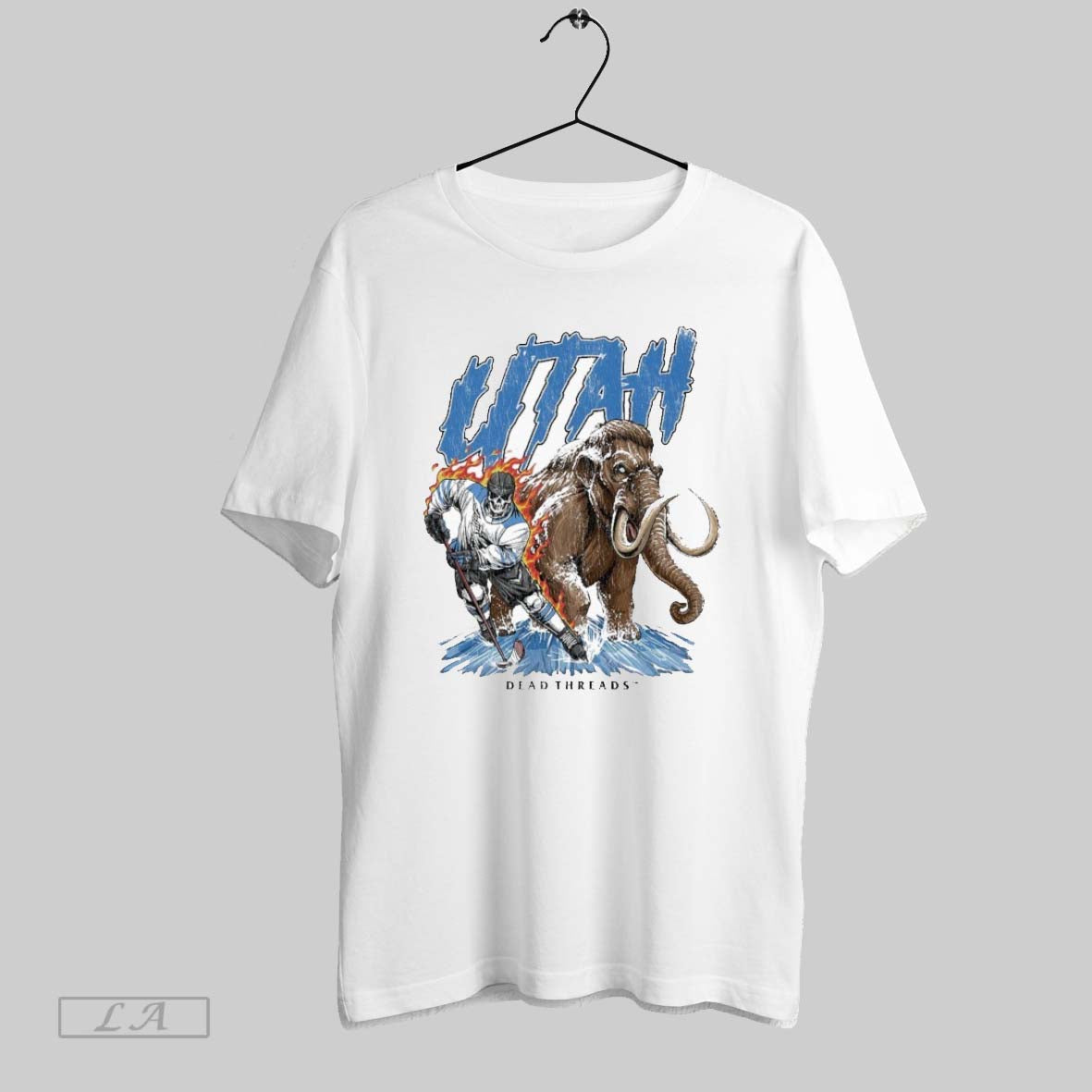 Original Utah Mammoth Dead Threads Skeleton