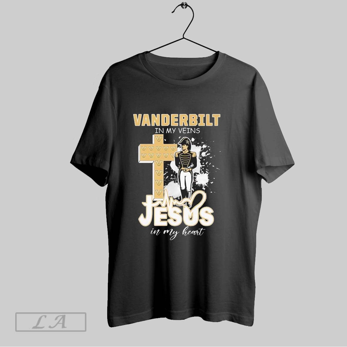 Original Vanderbilt Commodores In My Veins And Jesus In My Heart Football Christian