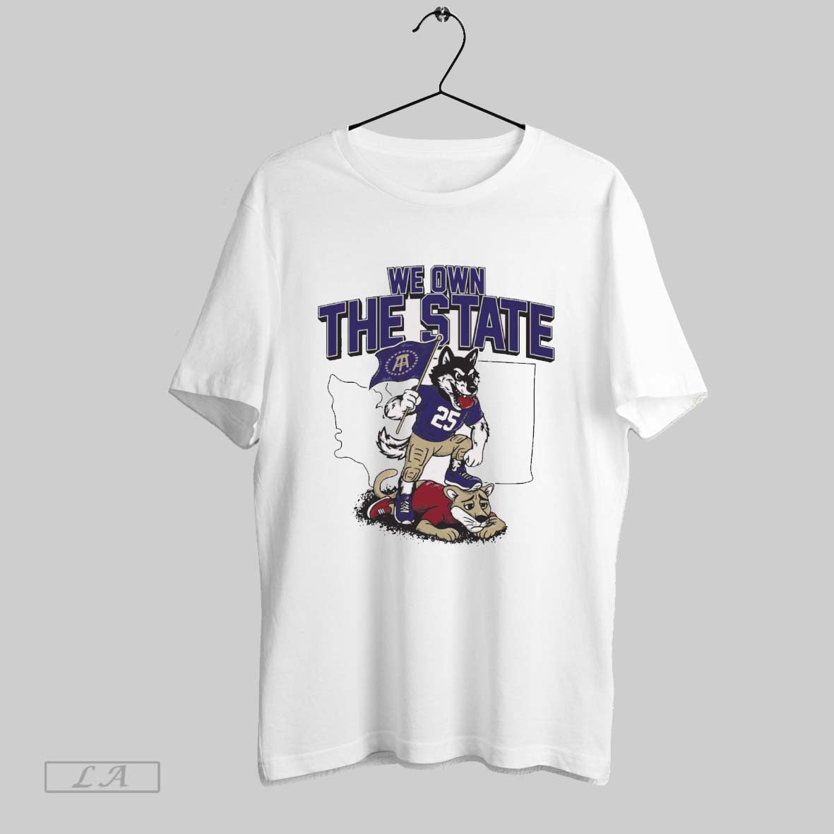 Original We Own The State Tcu Horned Frogs Vs Smu Mustangs Mascot