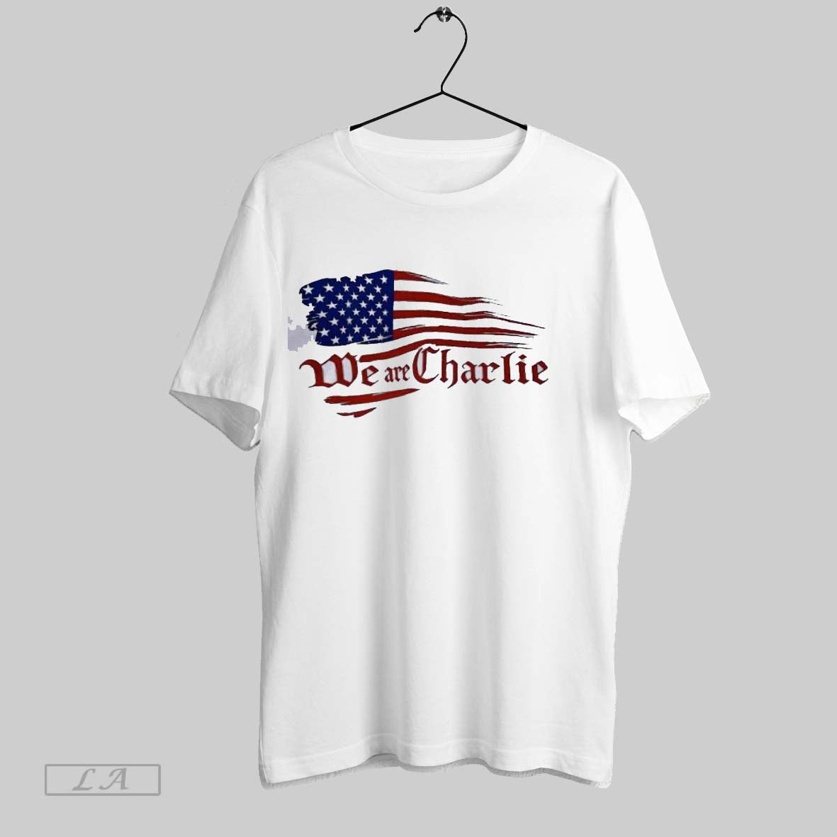 Original We Are Charlie American Flag