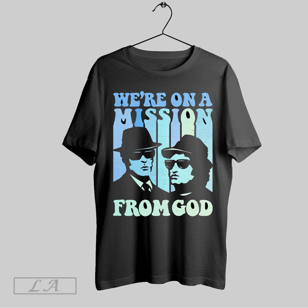 Original Were On A Mission From God Blues Brothers T Shirt