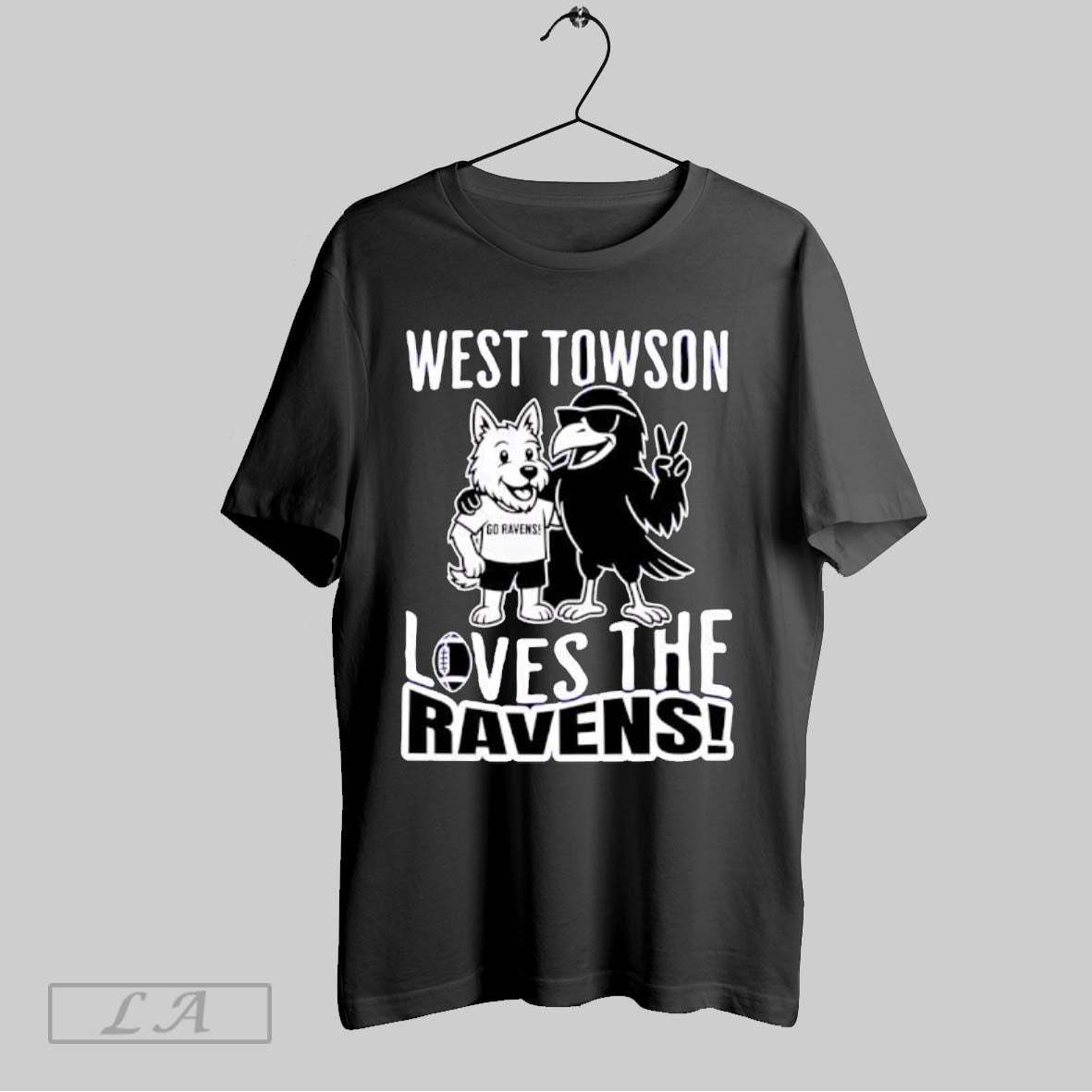 Original West Towson Loves The Ravens Mascots