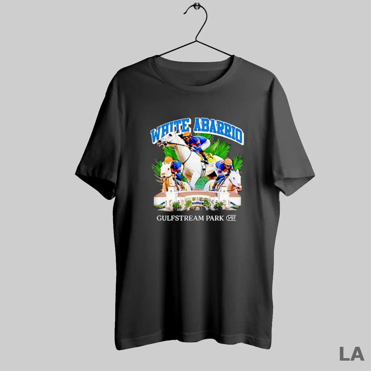 Original White Abarrio Gulfstream Park Thoroughbred Horse Racing
