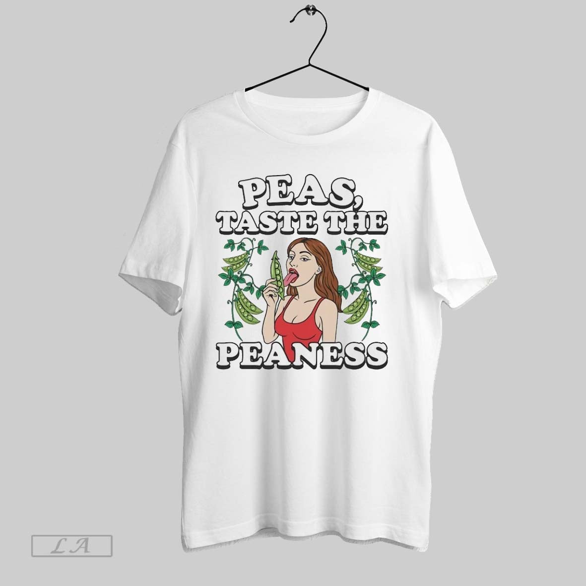 Original Woman Licking Peas Taste The Peaness