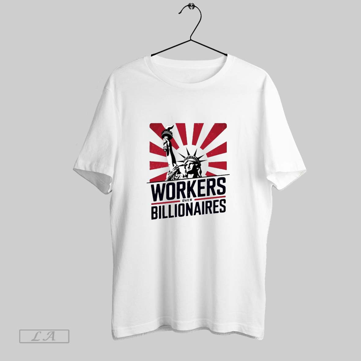 Original Workers Over Billionaires Retro Liberty