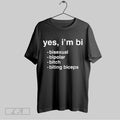 Original Yes Im Bi Bisexual Bipolar Bitch Biting Biceps