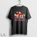 Original Peanuts Characters And Rutgers University Flag