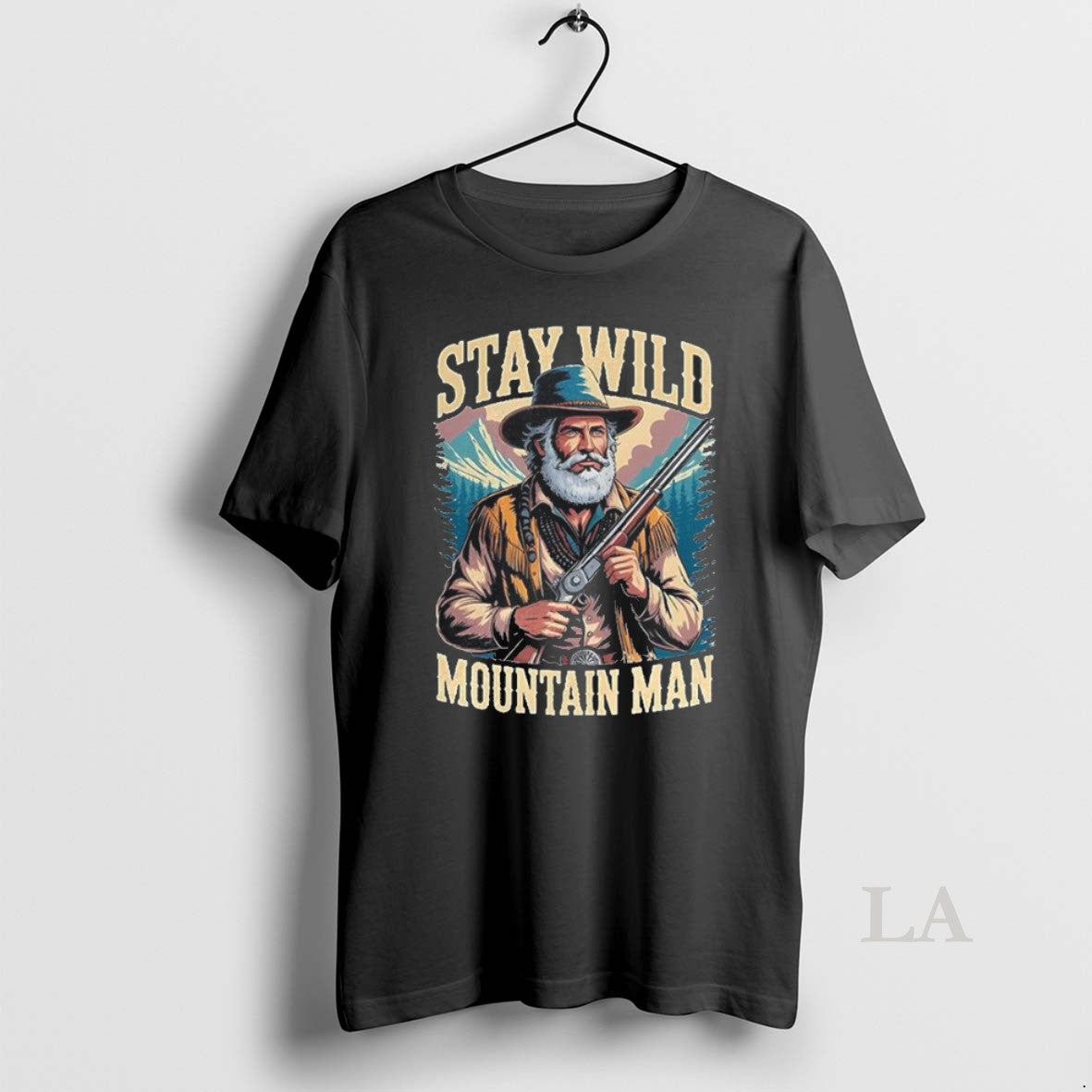 Original Stay Wild Mountain Man T Shirt X25jx0