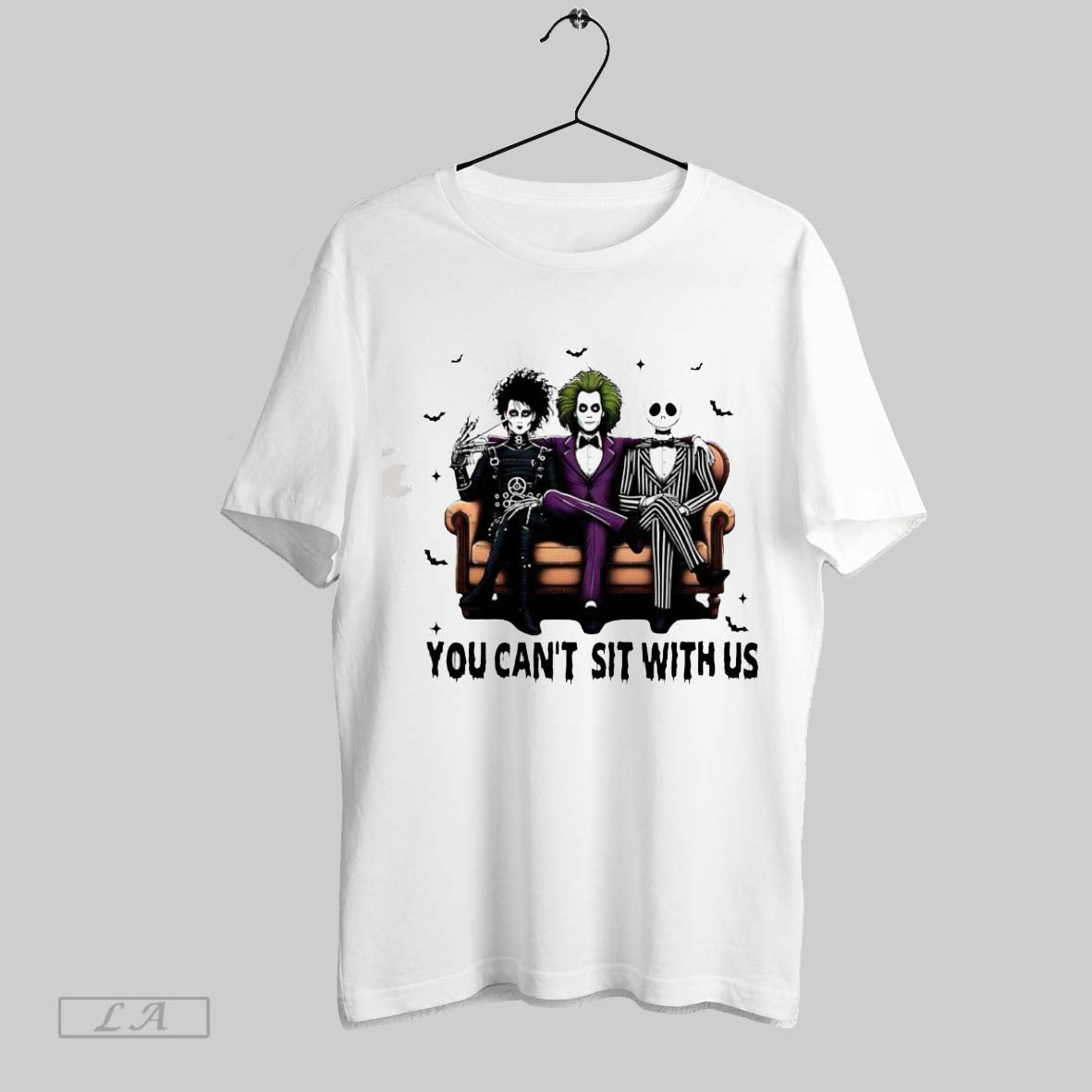 Original You Cant Sit With Us Jack Skeleton Beetlejuice And Edward Scissorhands Halloween