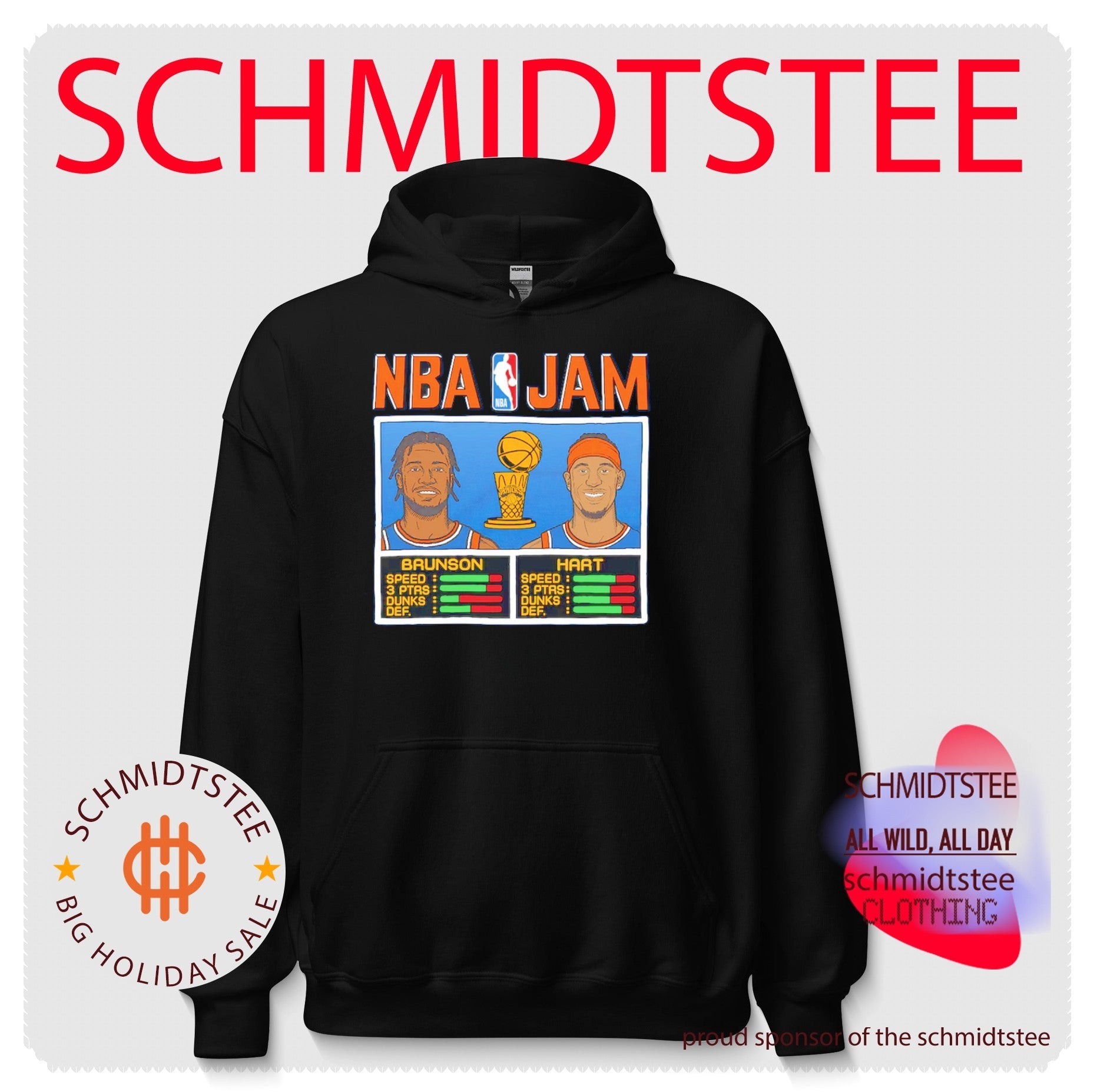 Josh Hart & Jalen Brunson New York Knicks 2026 NBA Finals Champions Jam shirt