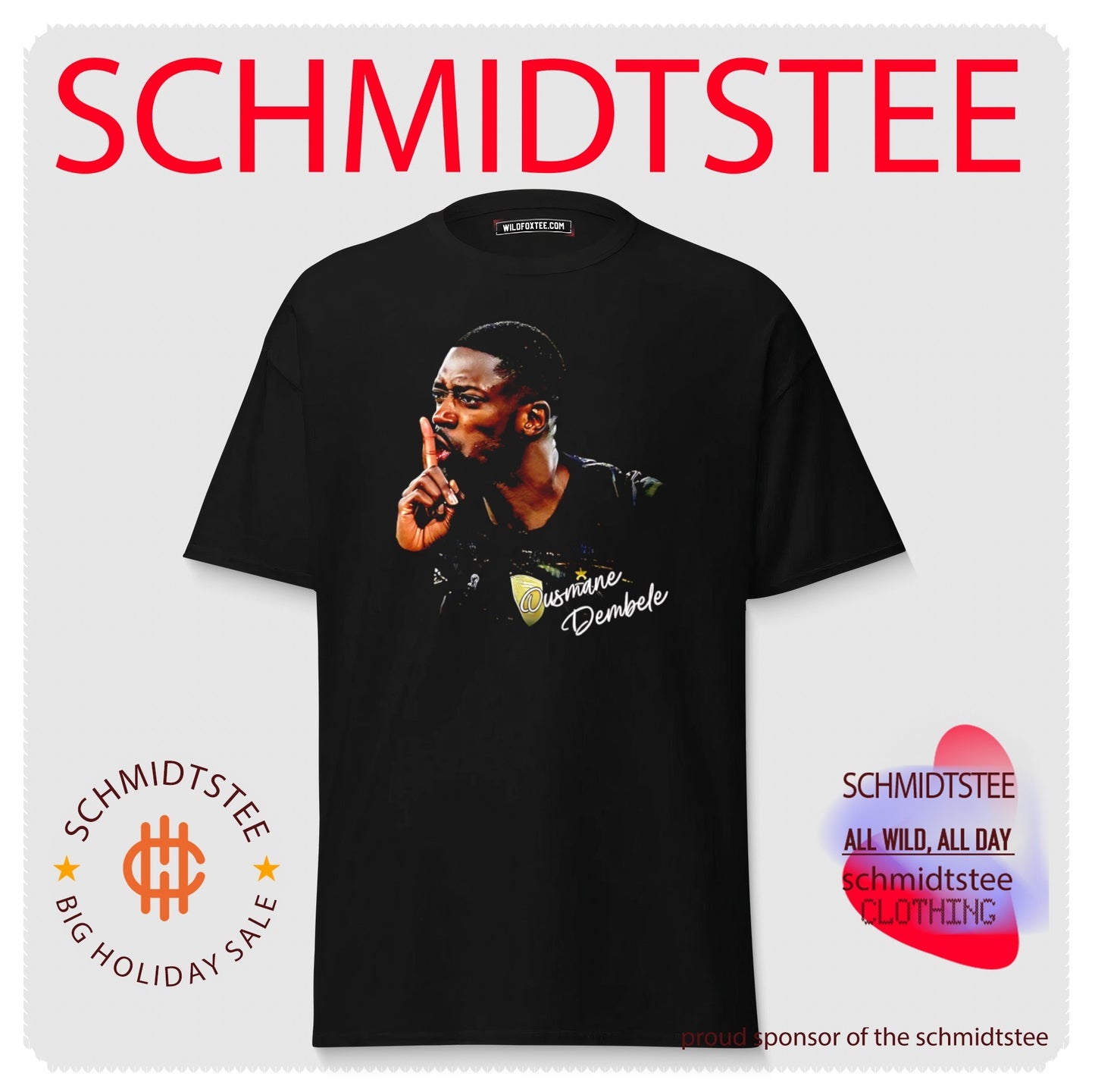 PSG Ousmane Dembele shhh graphic shirt
