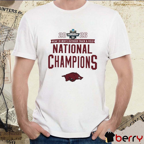 Arkansas Razorbacks 2026 NCAA DI Men’s Outdoor Track & Field National Champions t-shirt