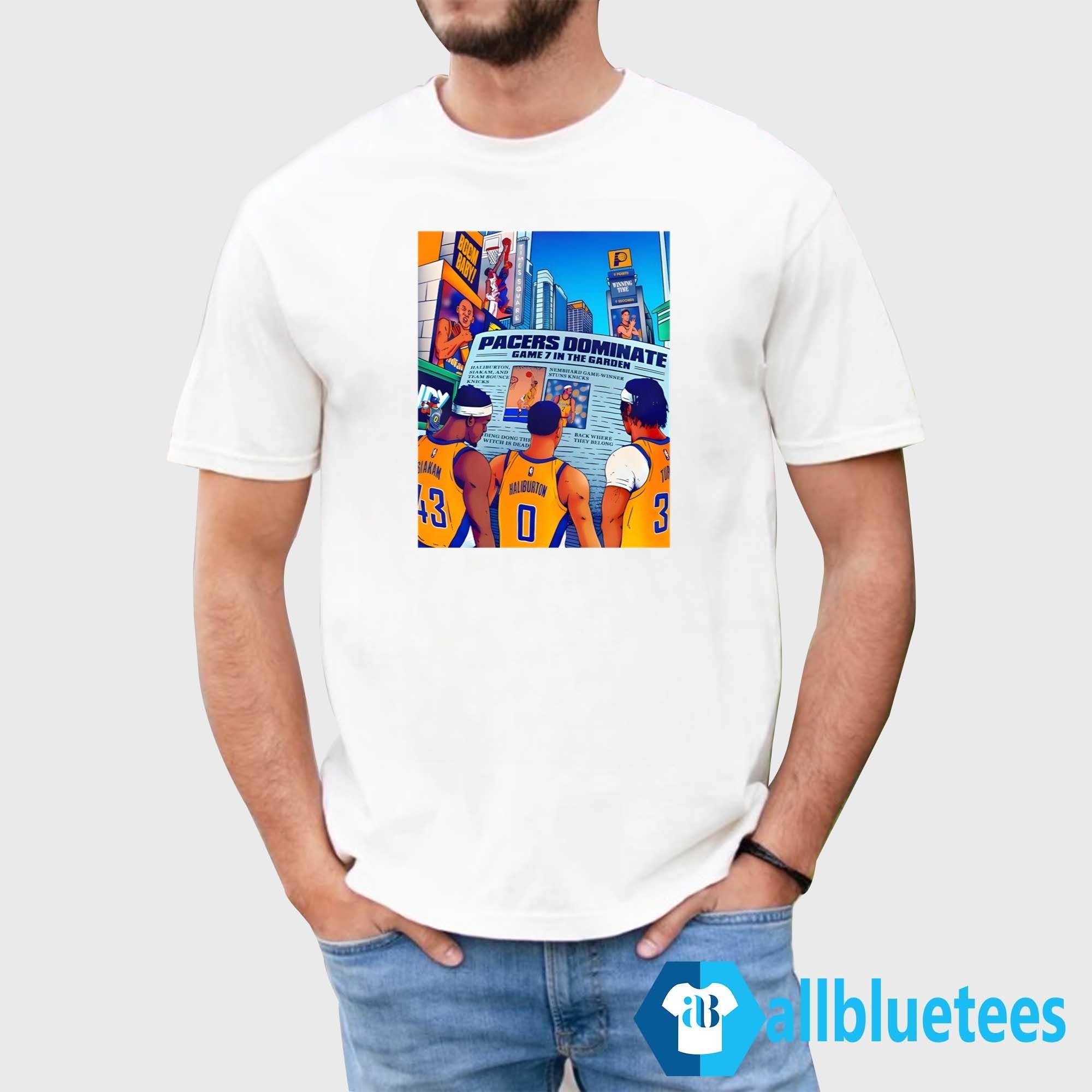 Pacers Dominate Game 7 In The Garden Shirt