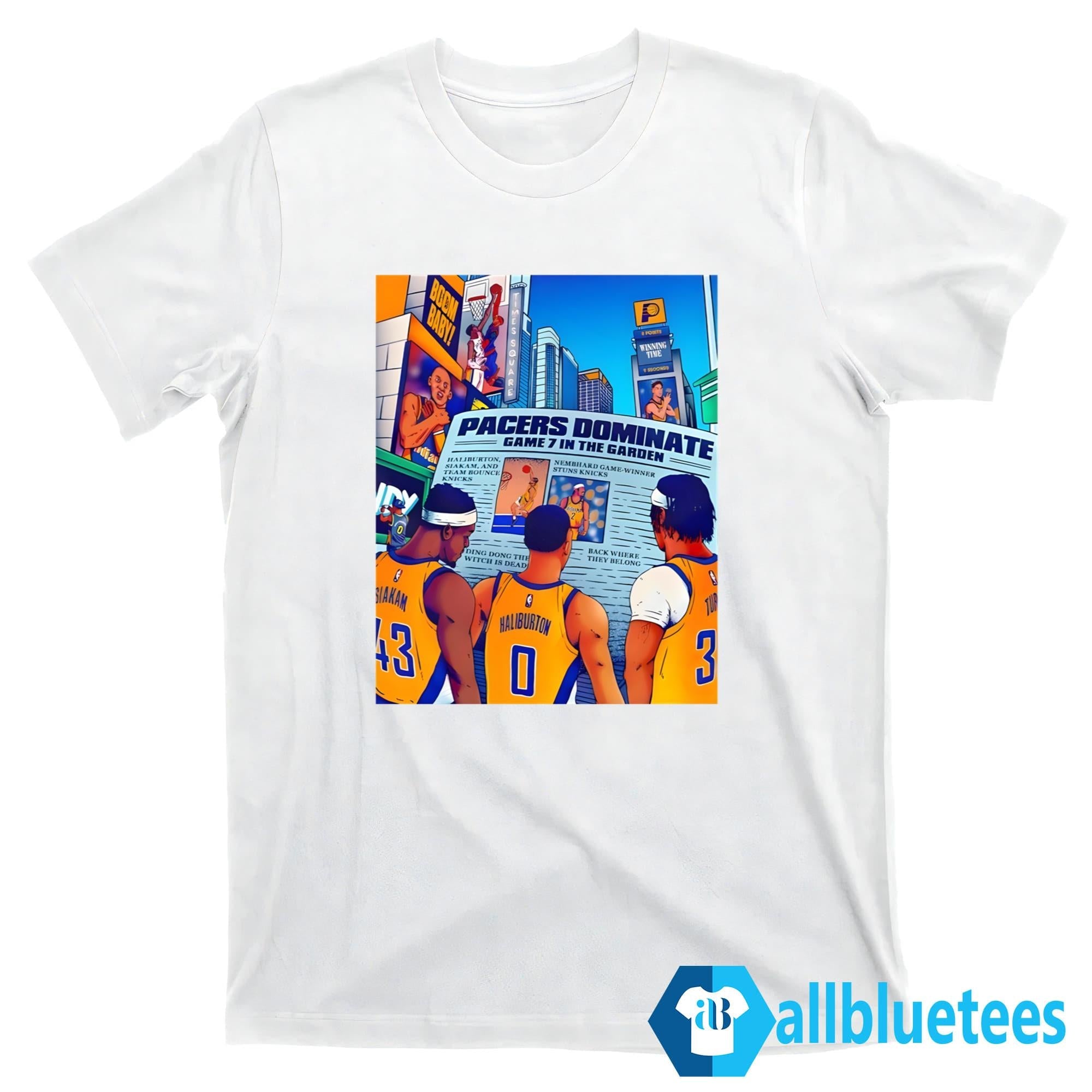 Pacers Dominate Game 7 In The Garden Shirt