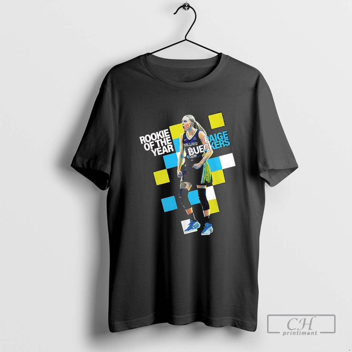 Paige Bueckers Dallas Wings Basketball Rookie Of The Year Wnba V Neck
