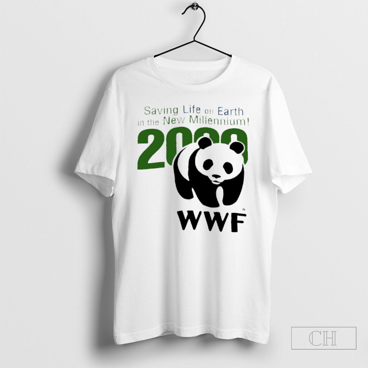 Panda Saving Life In Earth In The New Millennium 2000 Wwf Shirt