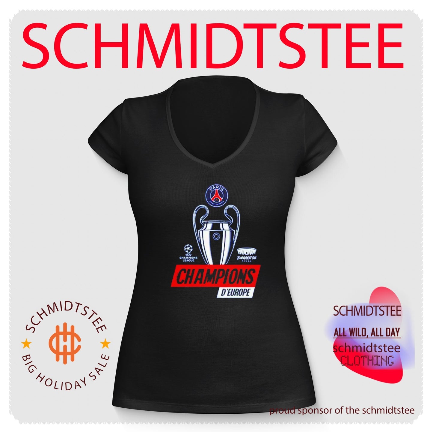 Paris Saint-Germain D’Europe UEFA Champions League Winner Shirt