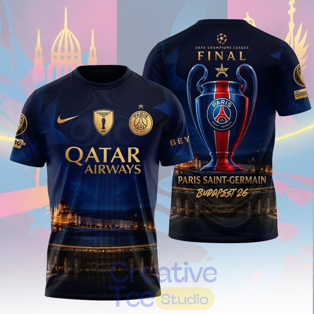 Paris Saint-Germain F.C Champions League Final 2026 Tee Hoodie