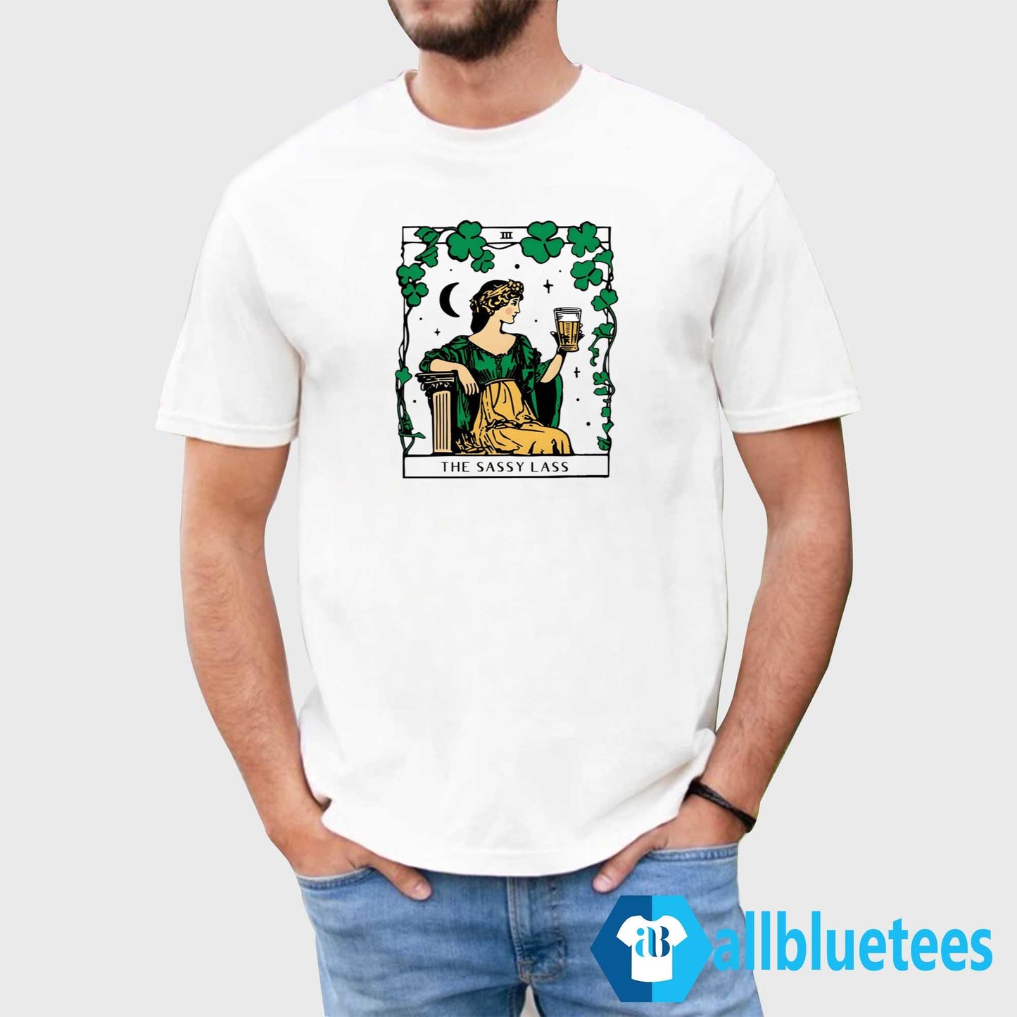 St. Patrick’s Day The Sassy Lass Tarot Card Shirt