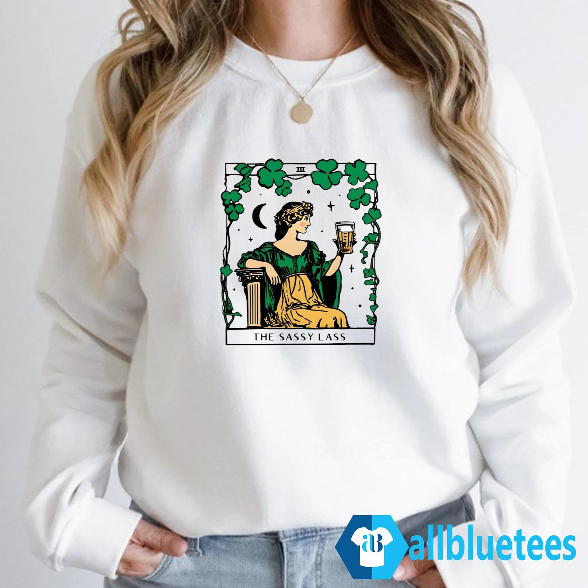 St. Patrick’s Day The Sassy Lass Tarot Card Shirt