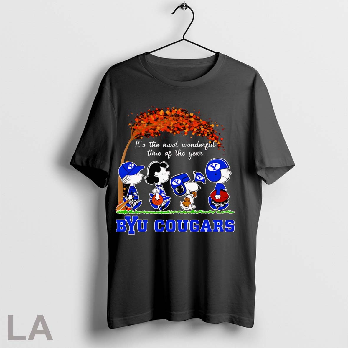 Peanuts Its The Most Wonderful Time Of The Year Byu Cougars T Shirt