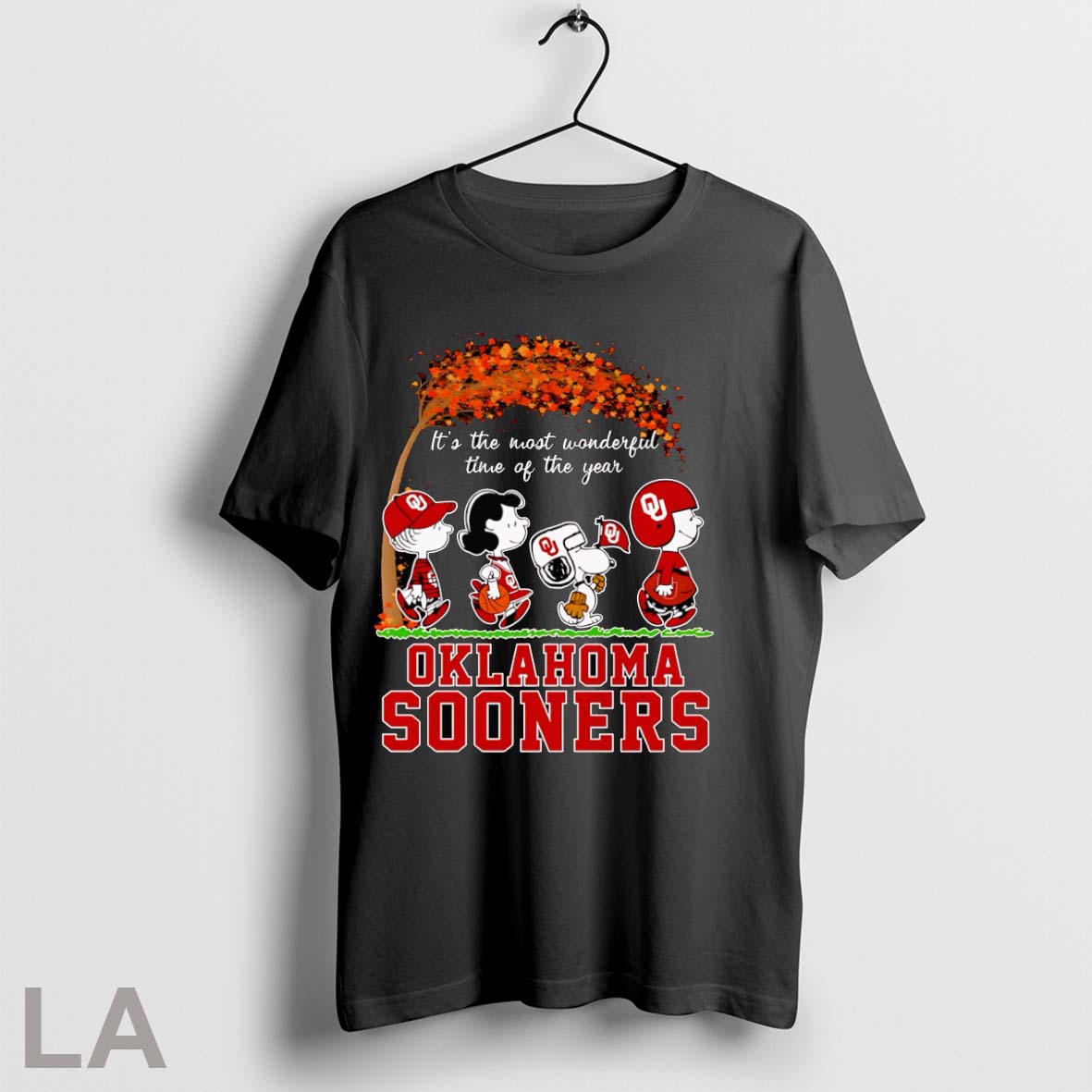 Peanuts Its The Most Wonderful Time Of The Year Oklahoma Sooners T Shirt