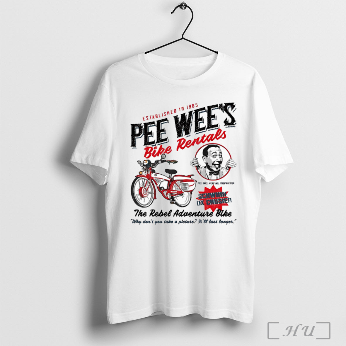 Pee Wees Bike Rentals The Rebel Adventure Bike T Shirt