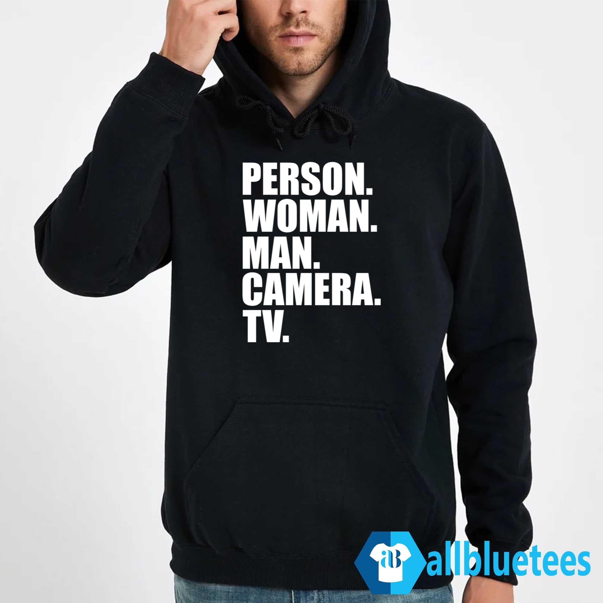 Person Woman Man Camera TV Shirt