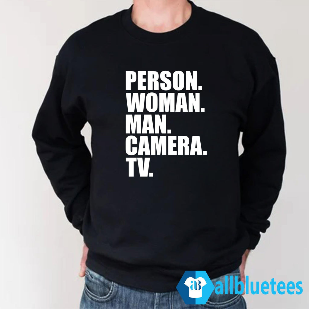 Person Woman Man Camera TV Shirt
