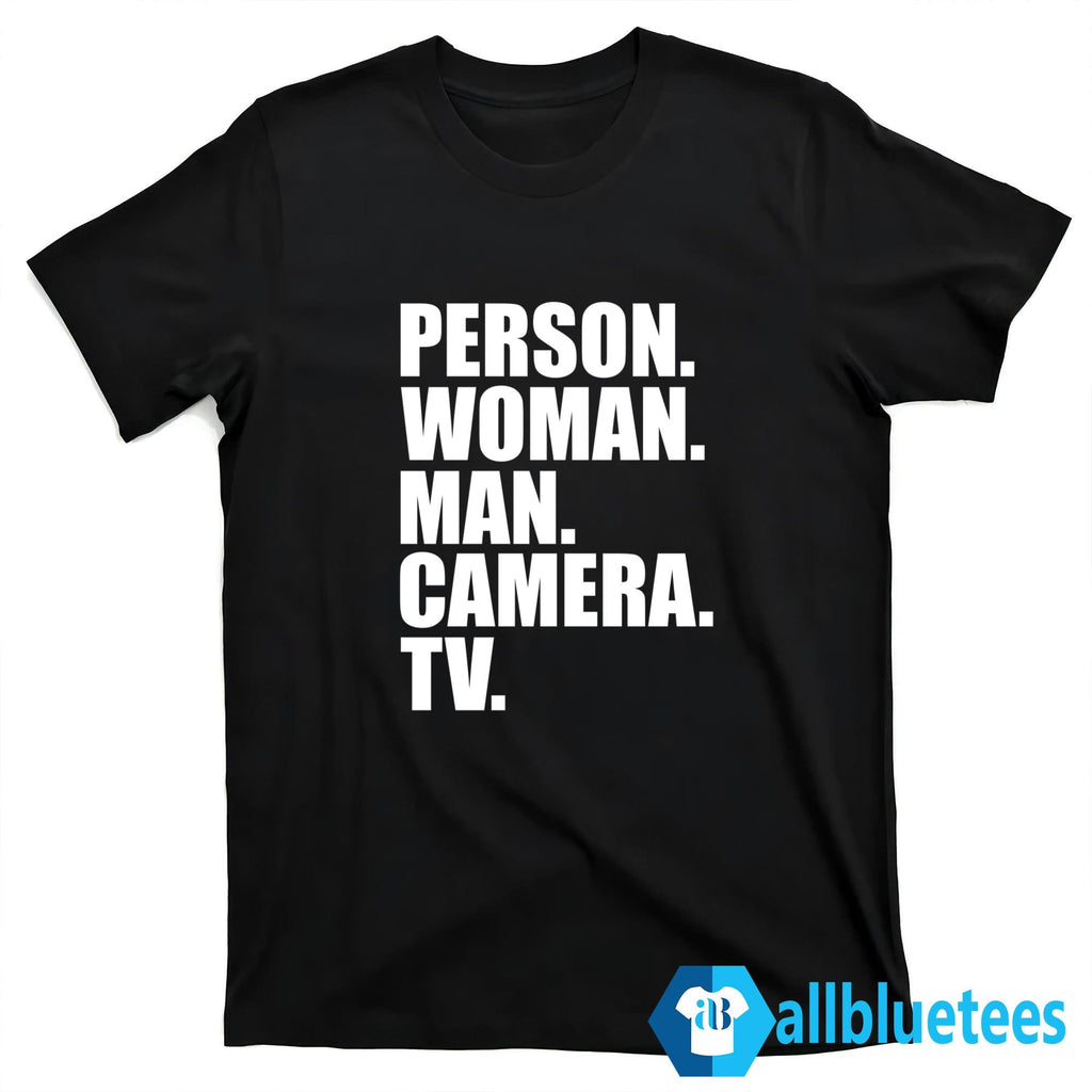 Person Woman Man Camera TV Shirt