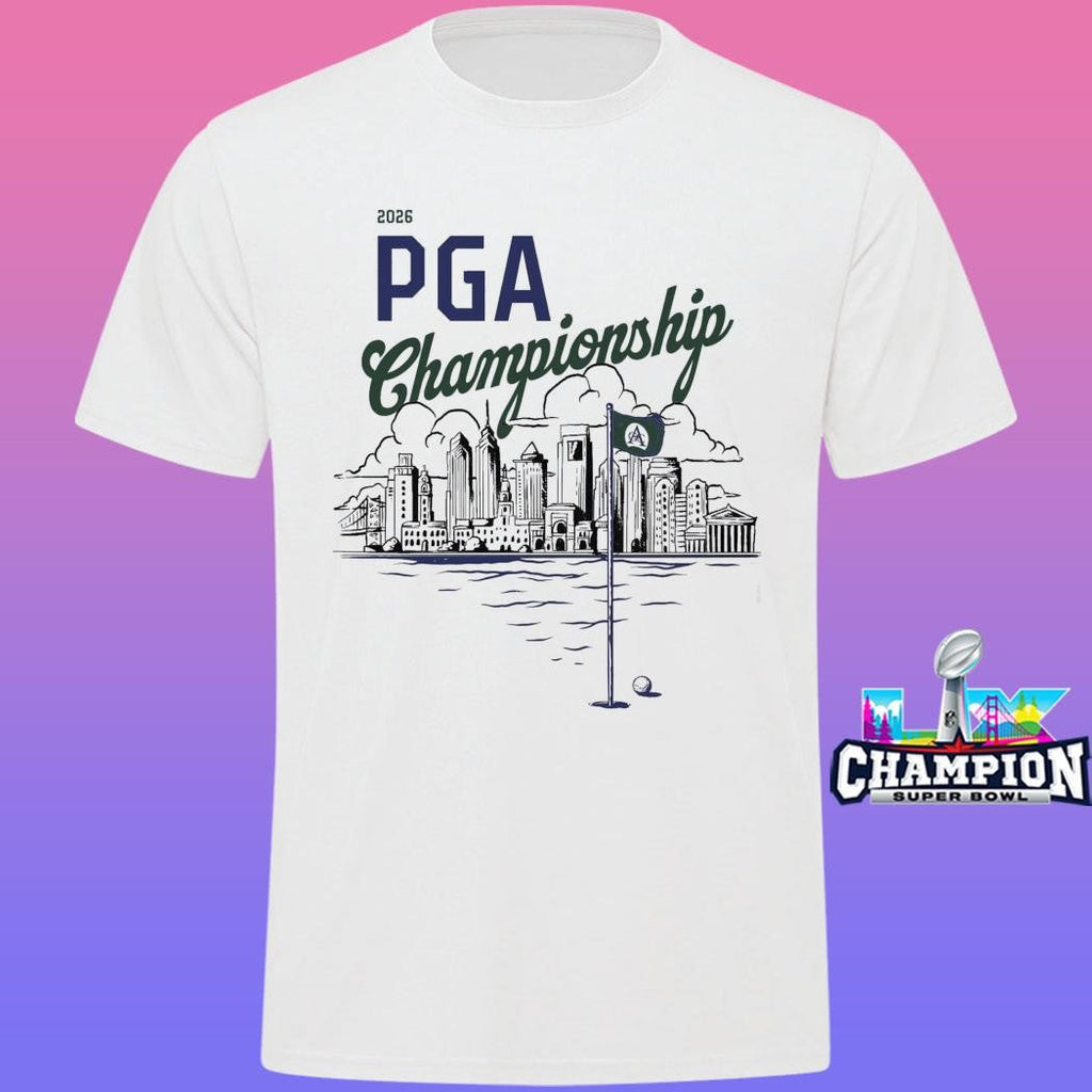 Pga Championship X Barstool Golf Philadelphia Skyline Shirt