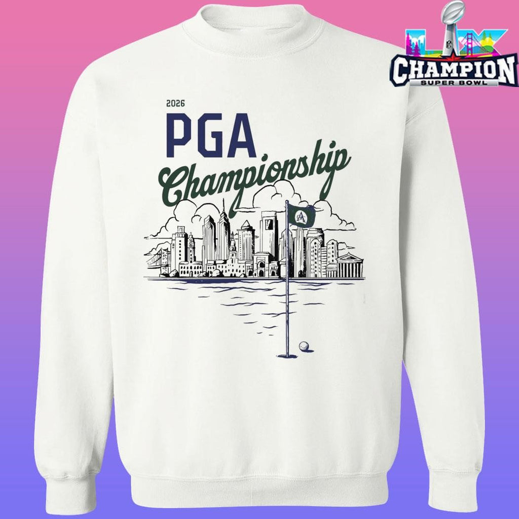 Pga Championship X Barstool Golf Philadelphia Skyline Shirt